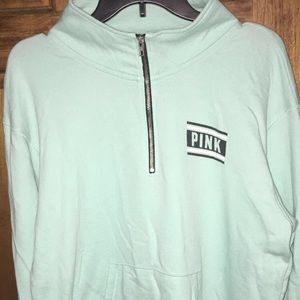 Victoria's Secret pink blue half zip 🤐💙